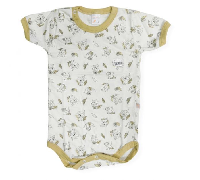 Body Manga Corta Estampado Animalitos