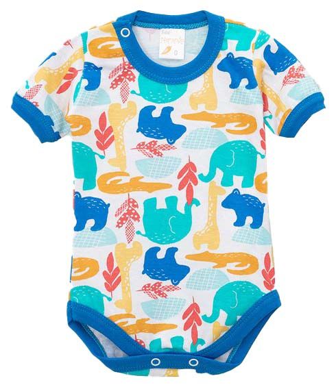 Body Manga Corta Estampado Animalitos