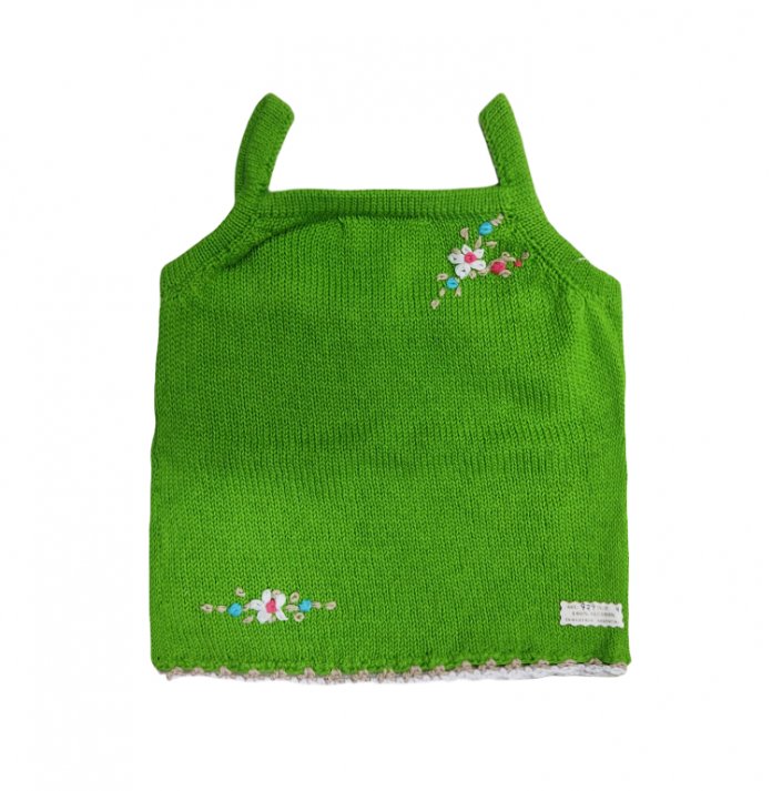 Musculosa Hilo Bordado Flores