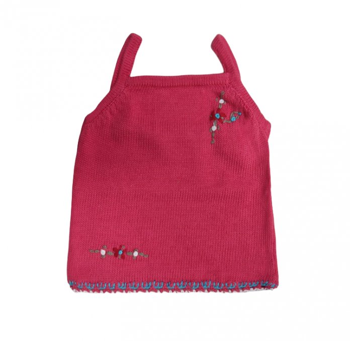 Musculosa Hilo Bordado Flores