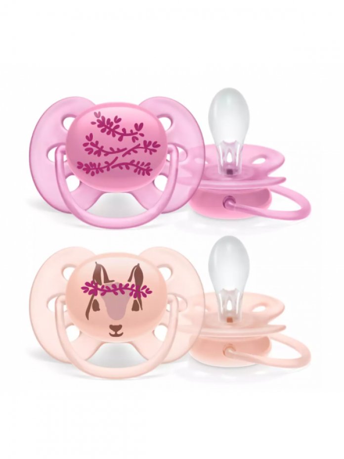 Chupete Ultra Soft Silicona 6-18 Meses BPA FREE x2