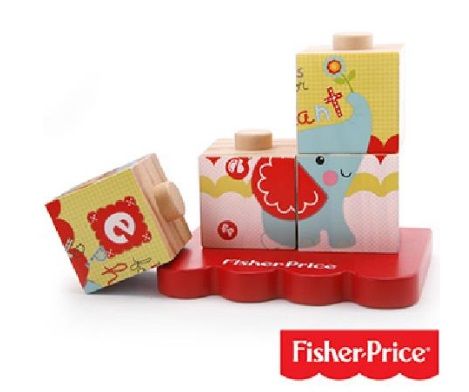 Puzzle Cubos Apilables Rompecabezas - 4 Piezas de Madera - 2 años +