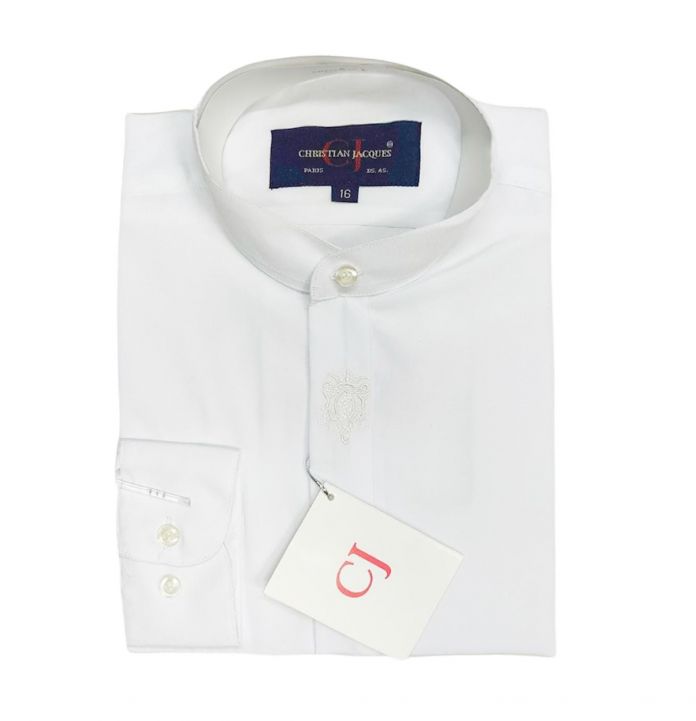 Camisa Manga Larga Cuello Mao Lisa