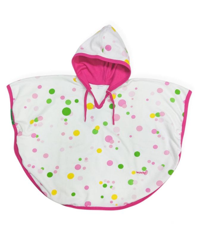 Poncho Bordado Con Lunares