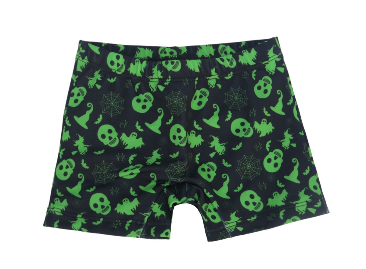 Short De Lycra Con Calavera Forrado