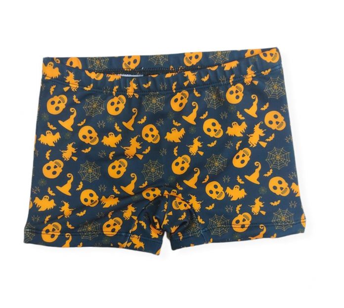 Short De Lycra Con Calavera Forrado