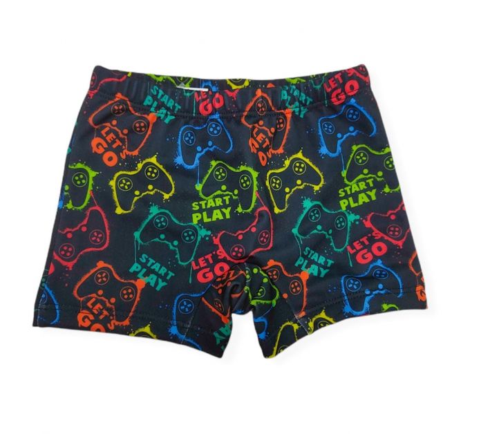 Short De Lycra Estampado Forrado
