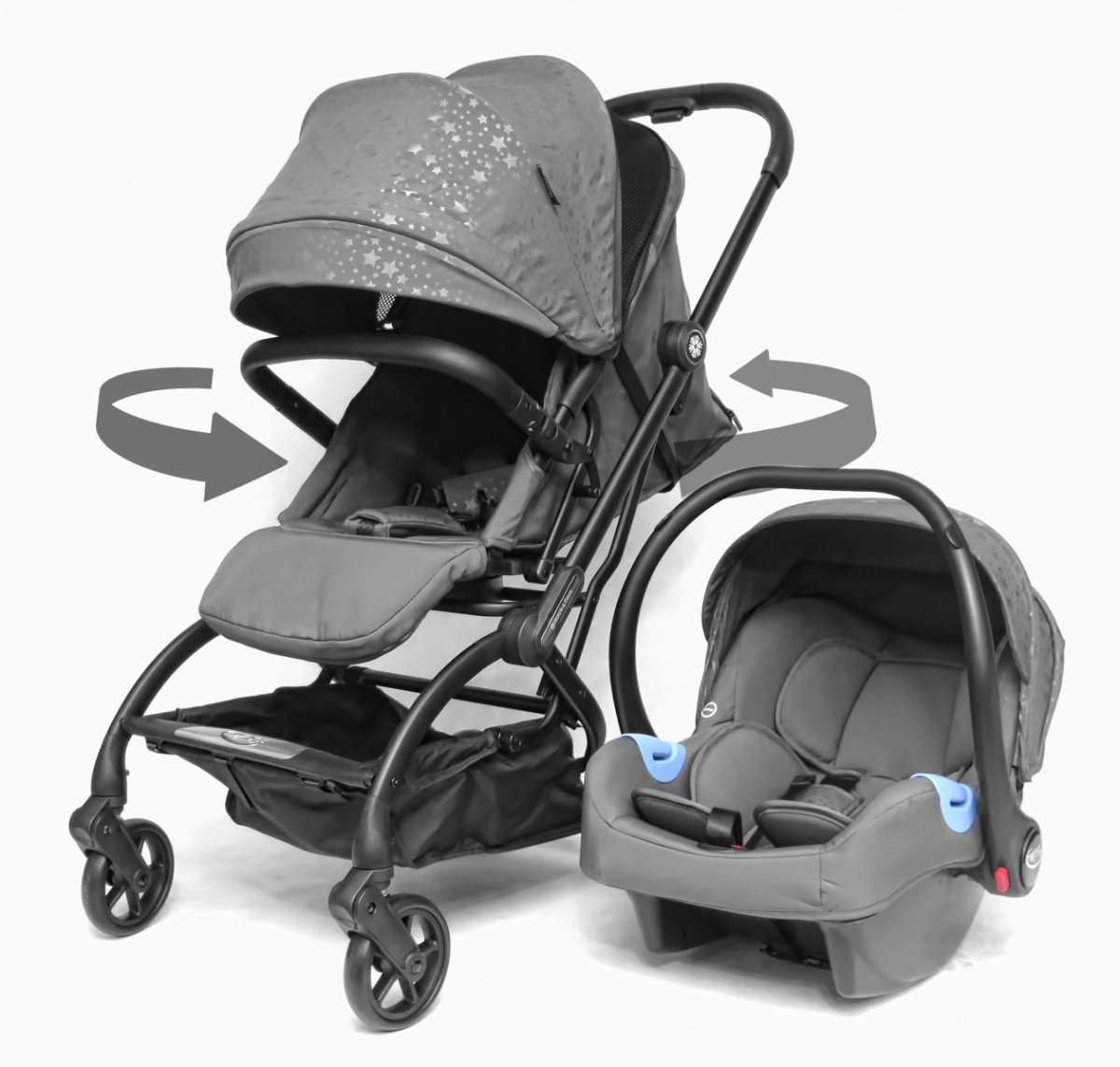 TWIST - Cochecito con Huevito Giratorio Ultracompacto