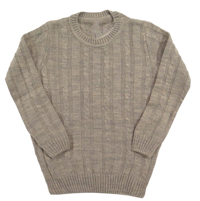 Pullover Sweater Tejido con ochos Cuello Redondo Perica Norberto