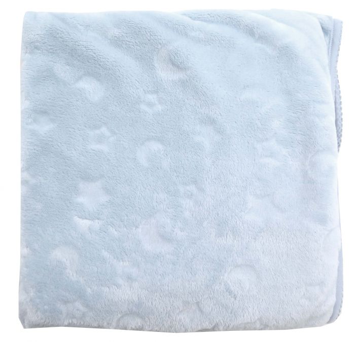Manta Con Relieve Simil Piel Y Picot