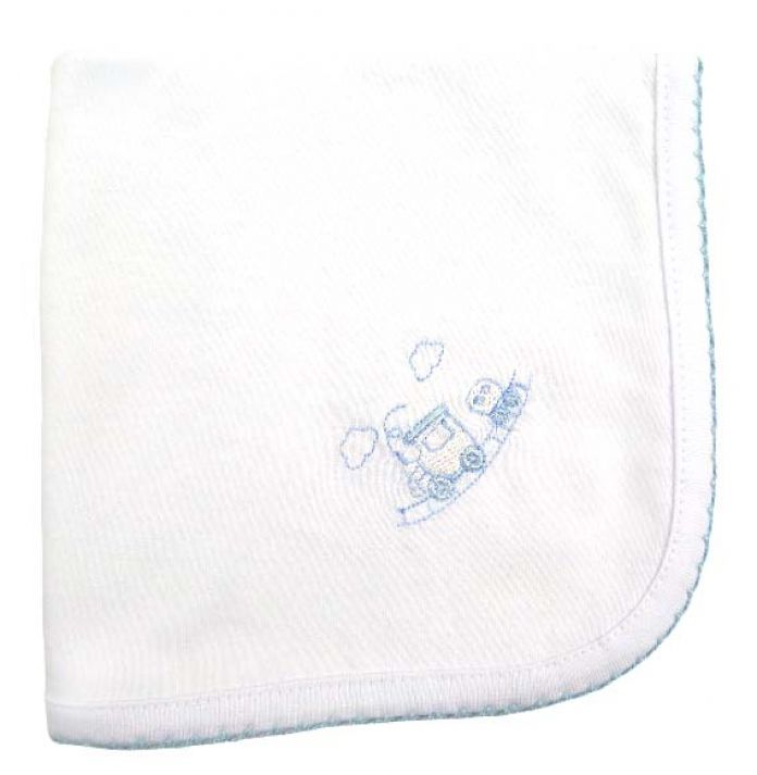 Babita Lisa con Bordado Algodon Doble Con Picot