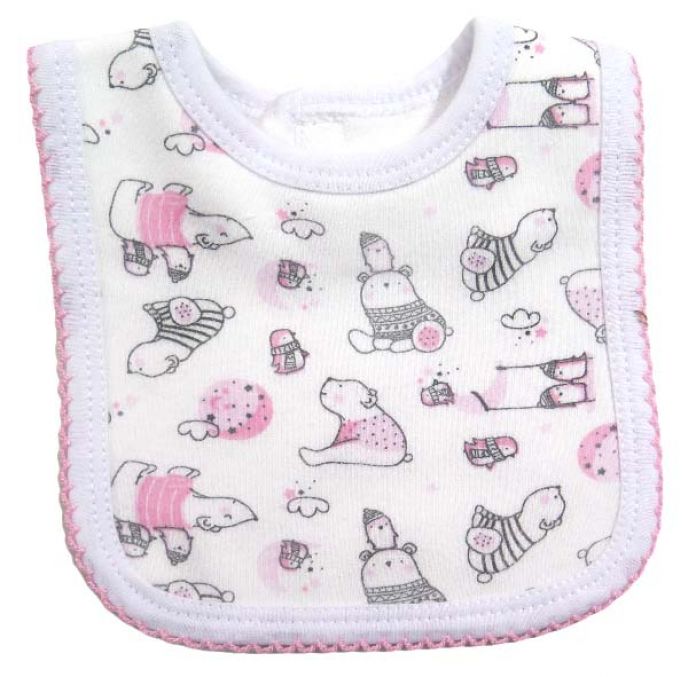 Babero de toalla bordado