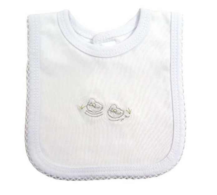 Babero bordado de algodon - Varios Motivos