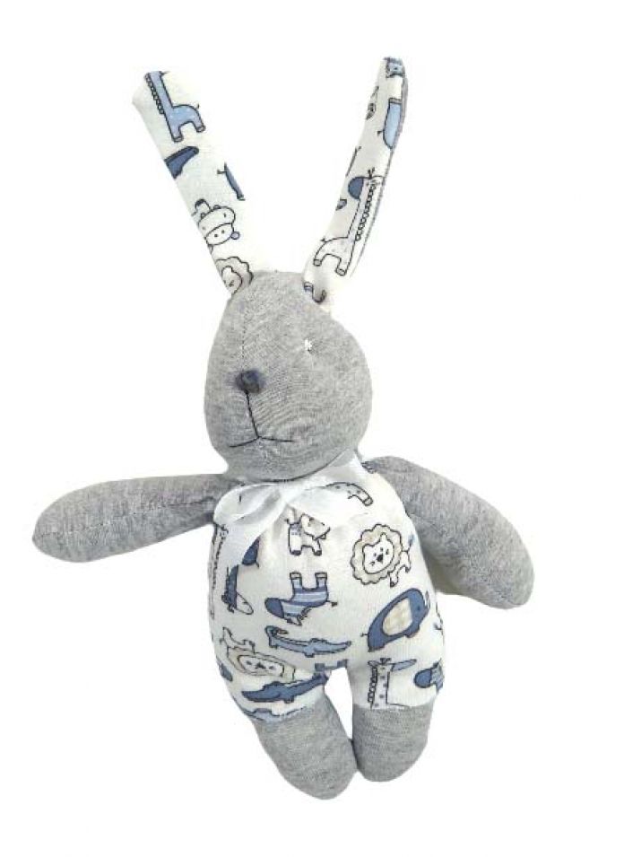 Sonajero Conejo De Tela  Estampado