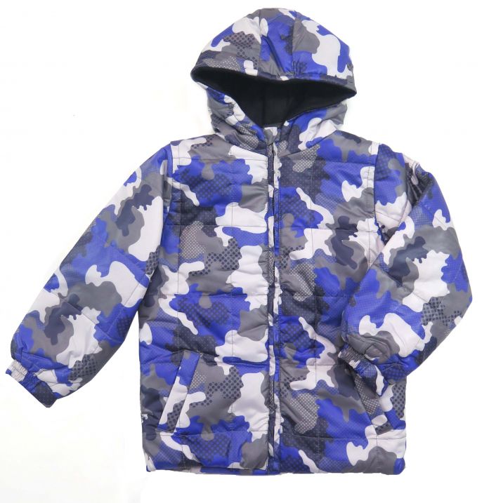 Campera De Abrigo Camuflada Con Polar Interior