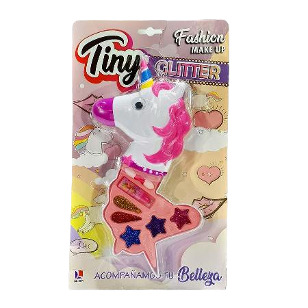 Set De Maquillaje Unicornio Glitter - Incluye Sombras Y Labial