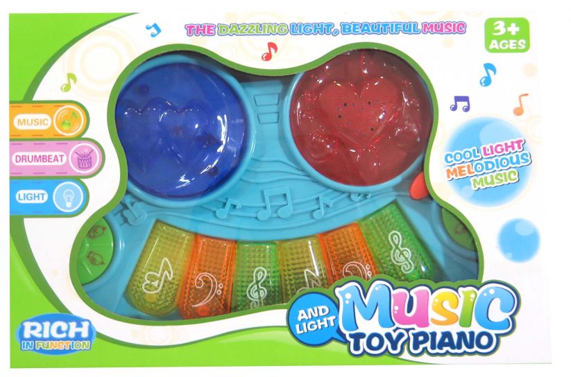 Piano Teclado Con Luz Y Sonido