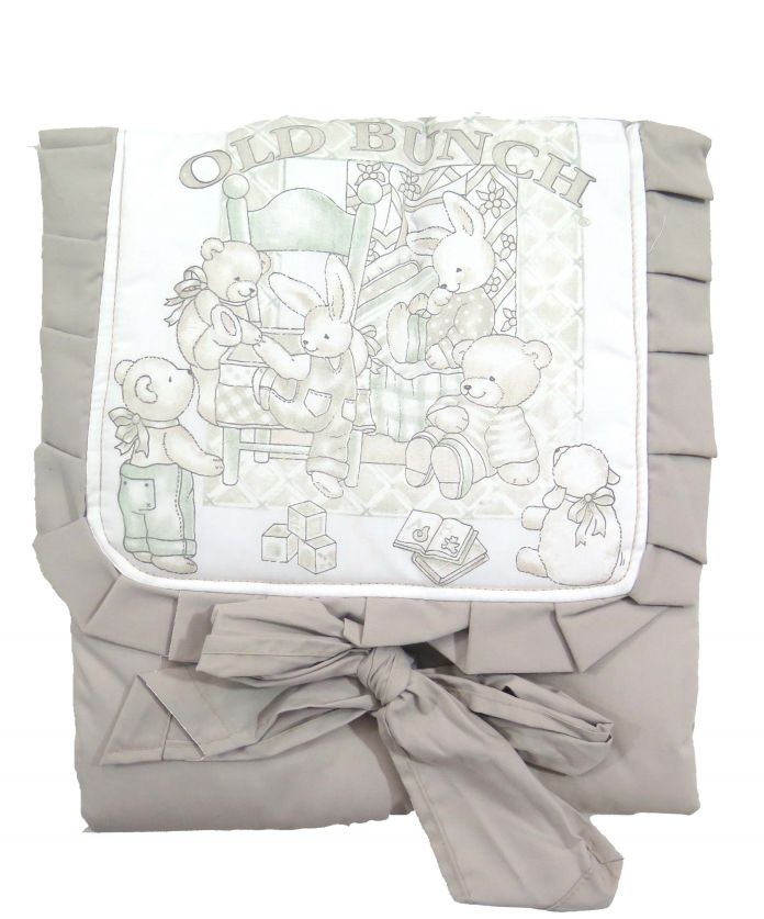 Cambiador plegable liso con estampa Oso