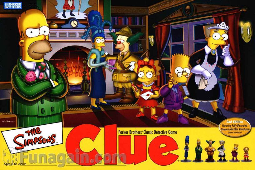 Children's Clue de los Simpsons. El gran juego de detectives