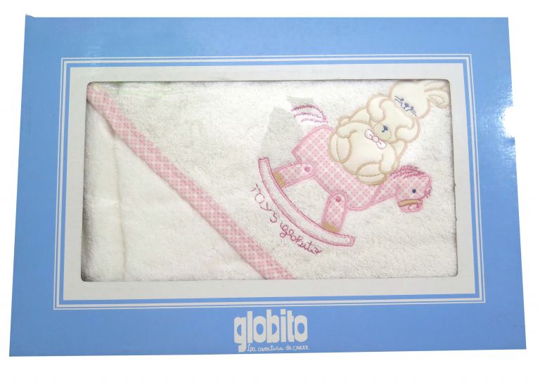 Toallon Con Capucha Bordado - En Caja