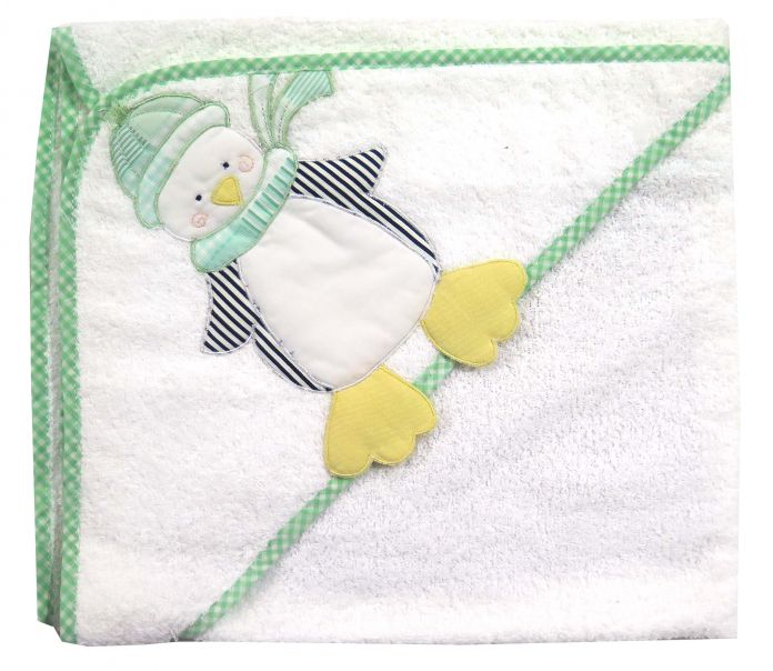 Toallon con Capucha - Pinguino