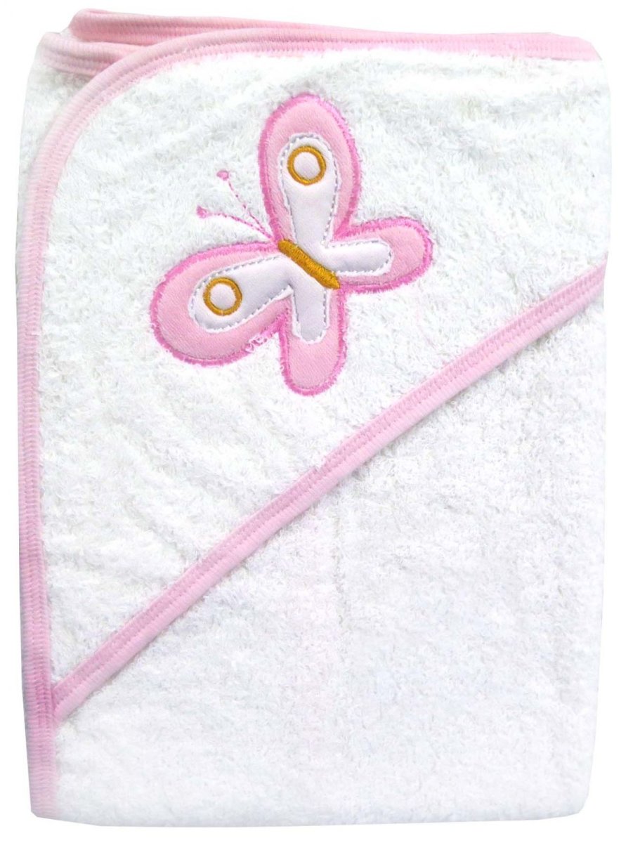 Toallon Capucha Bordada - Mariposa