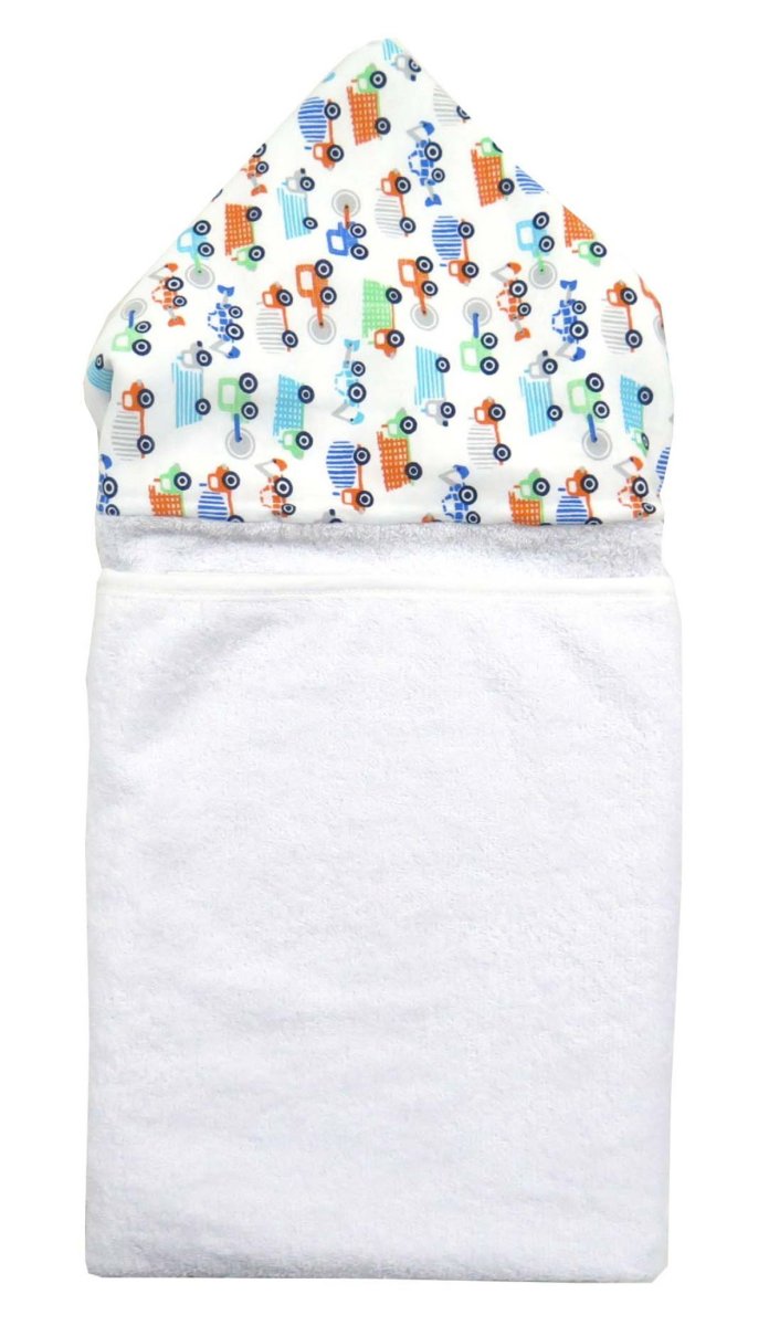 Toallon Con Capucha Central Estampada