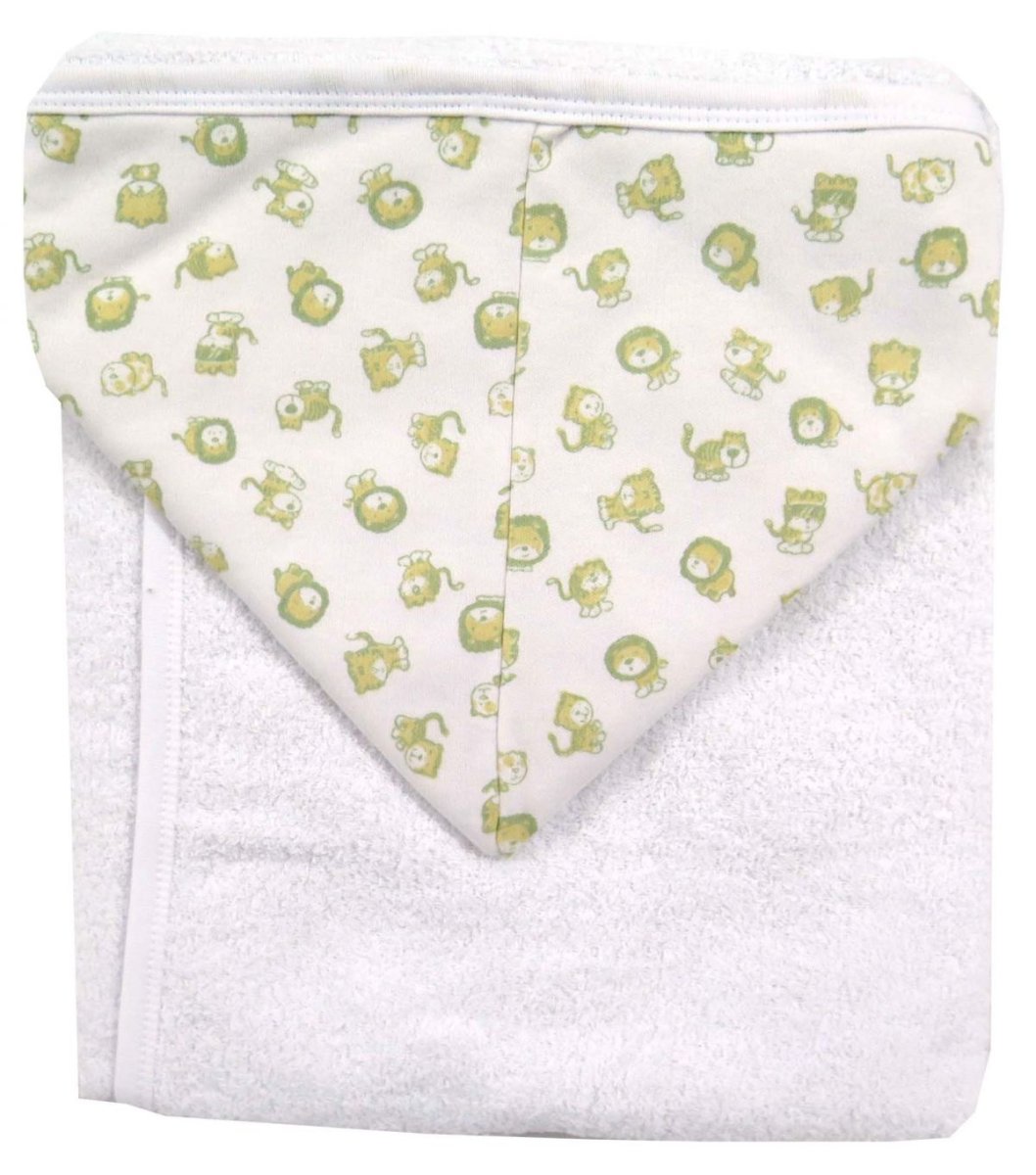 Toallon Con Capucha Central Estampada