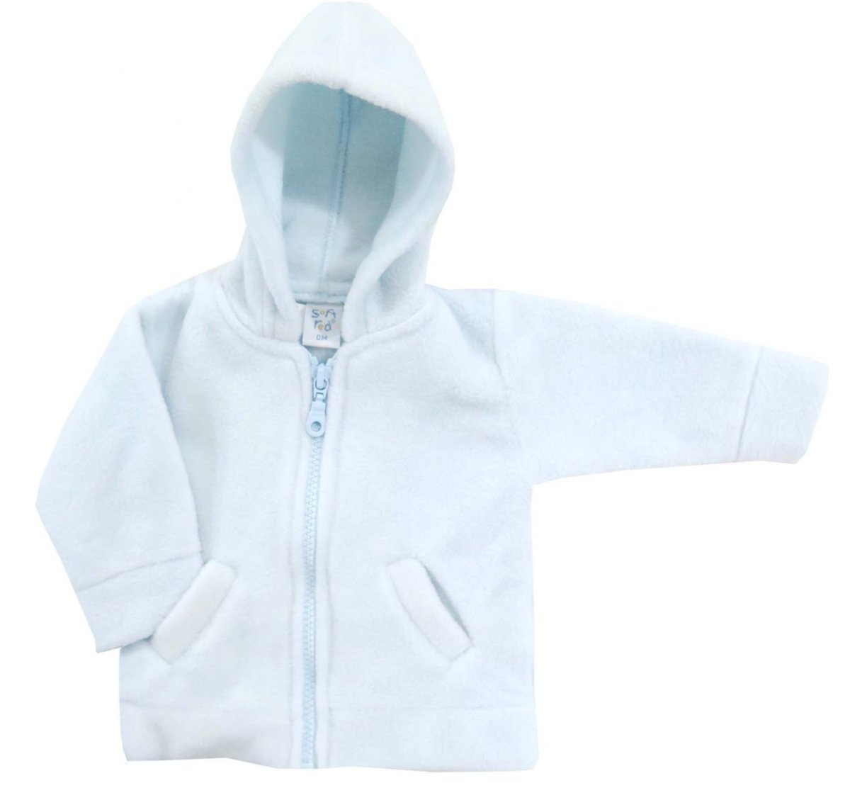 Campera Polar Lisa Con Capucha