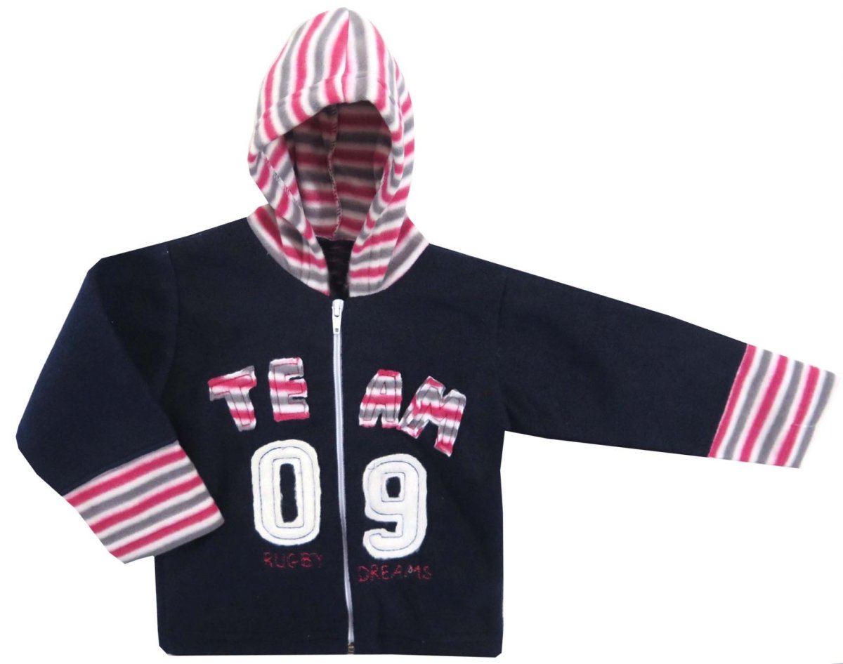 Campera De Polar Con Capucha - Con Aplique Team 09