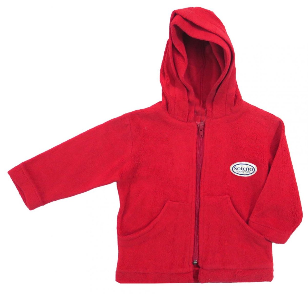 Campera De Polar Con Capucha Lisa