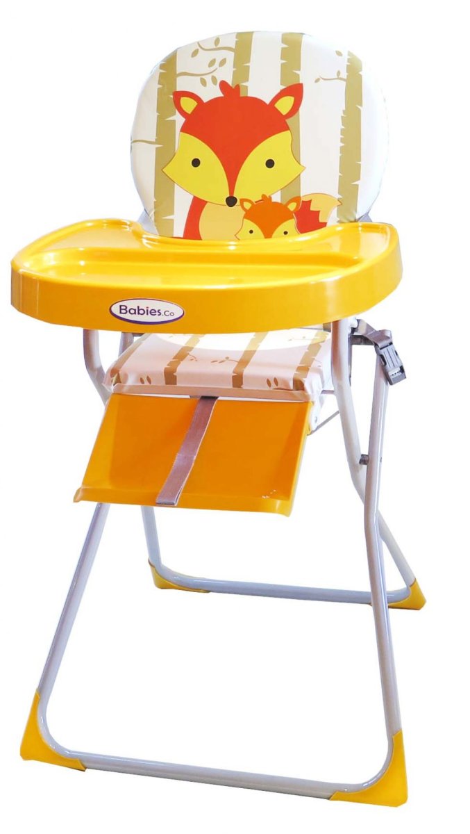 Silla De Comer Plegable Con Bandeja Regulable