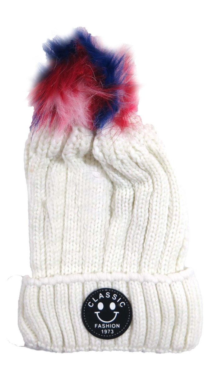 Gorro Color Liso Pompom Multicolor (Classic Fashion)