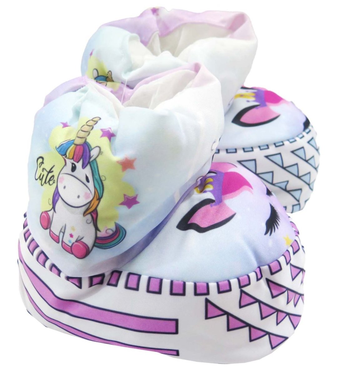 Pantufla Pantuflon tipo Bota de Unicornio