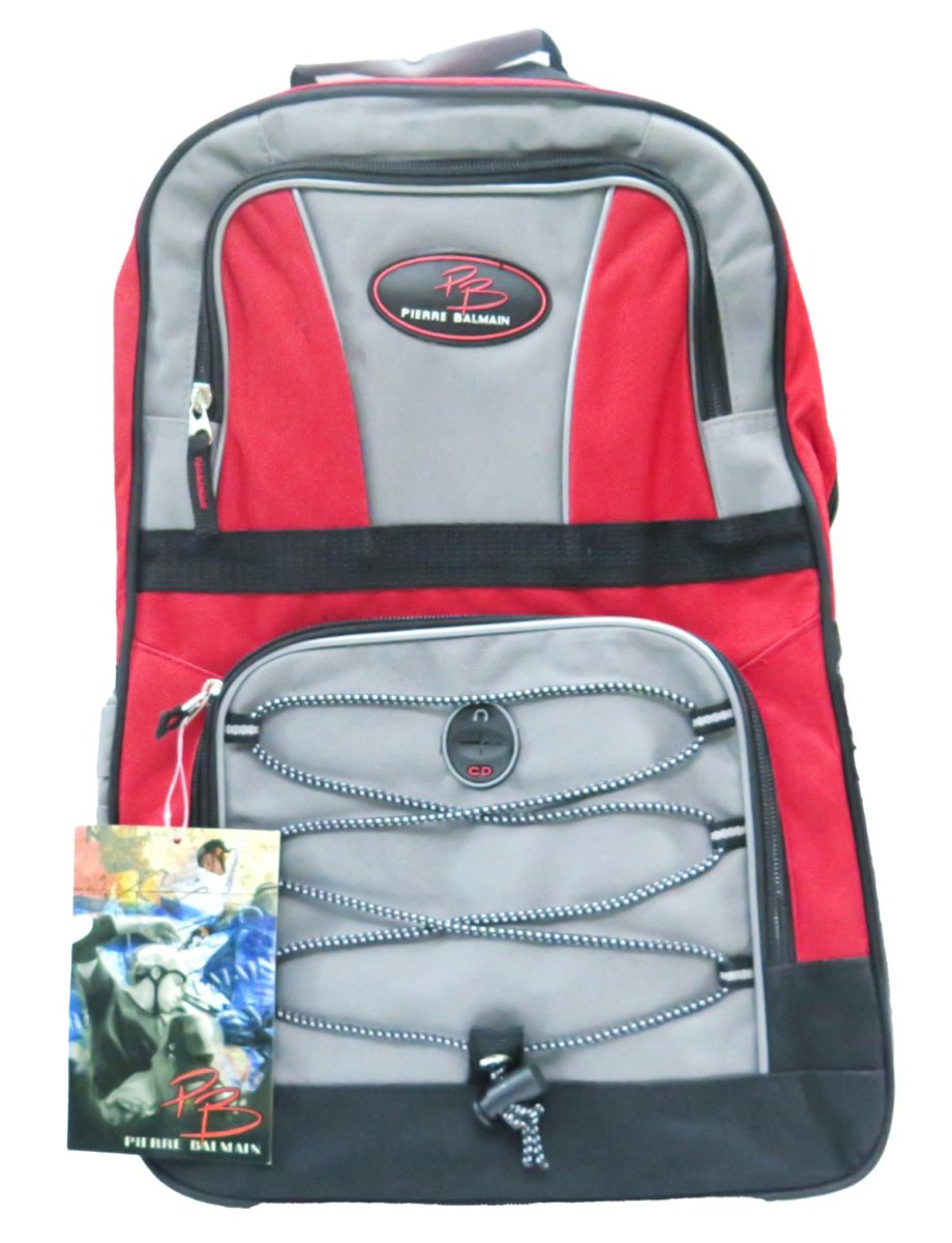 Mochila Pierre Balmain espalda con elastico zigzag grande 17