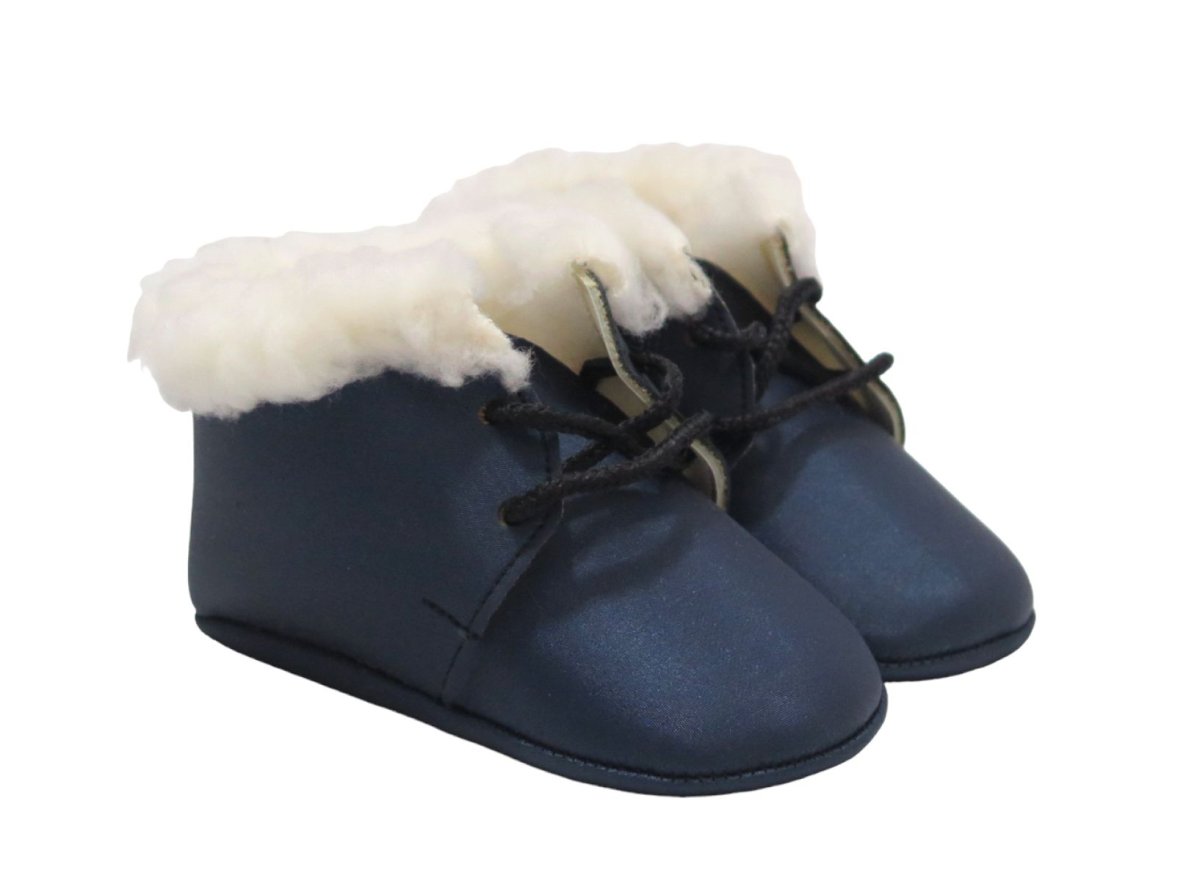 Botita Nobuk de cuerina con Piel