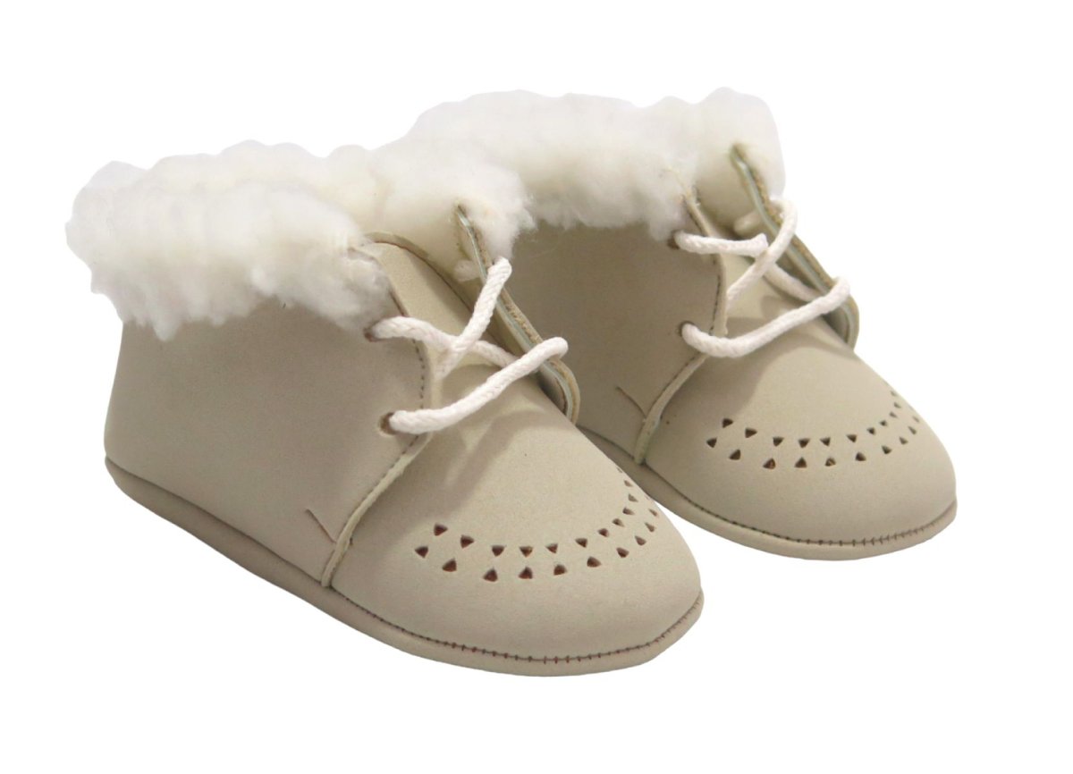 Botita Nobuk de cuerina con Piel