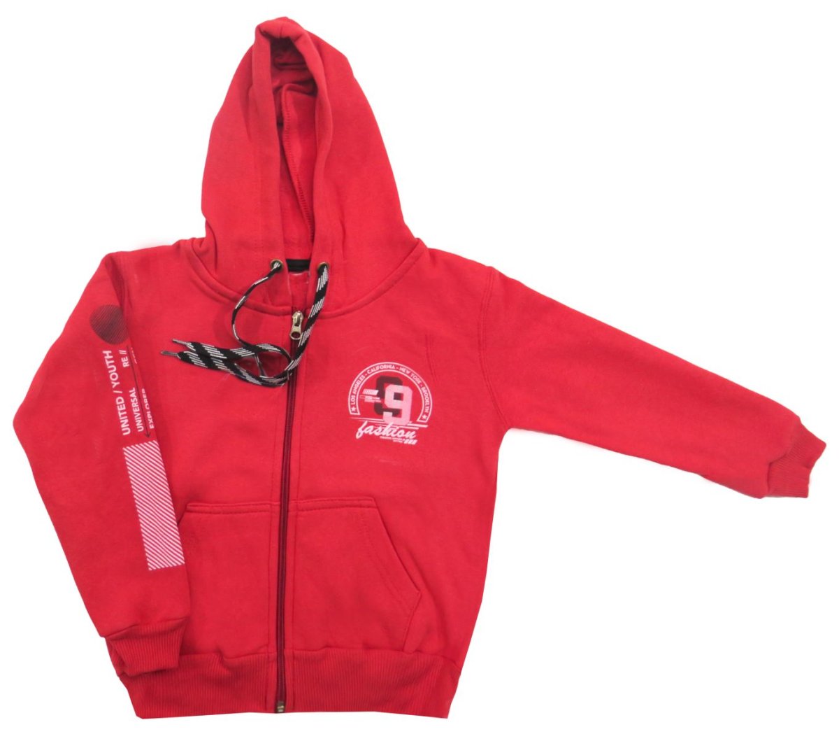 Campera algodon frizado con capucha