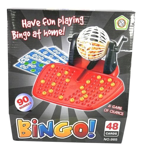 Bingo Con Bolillero - 48 Cartones - 90 Numeros