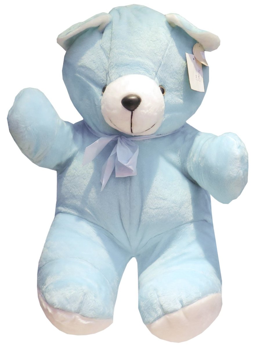 Peluche Oso Celeste con moño