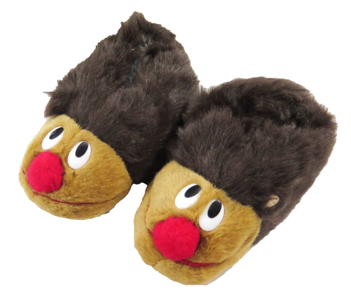 Pantufla perro con nariz piel y base