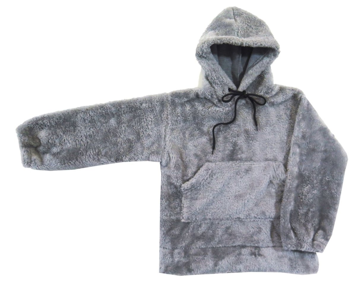 Buzo simil piel con capucha y bolsillo