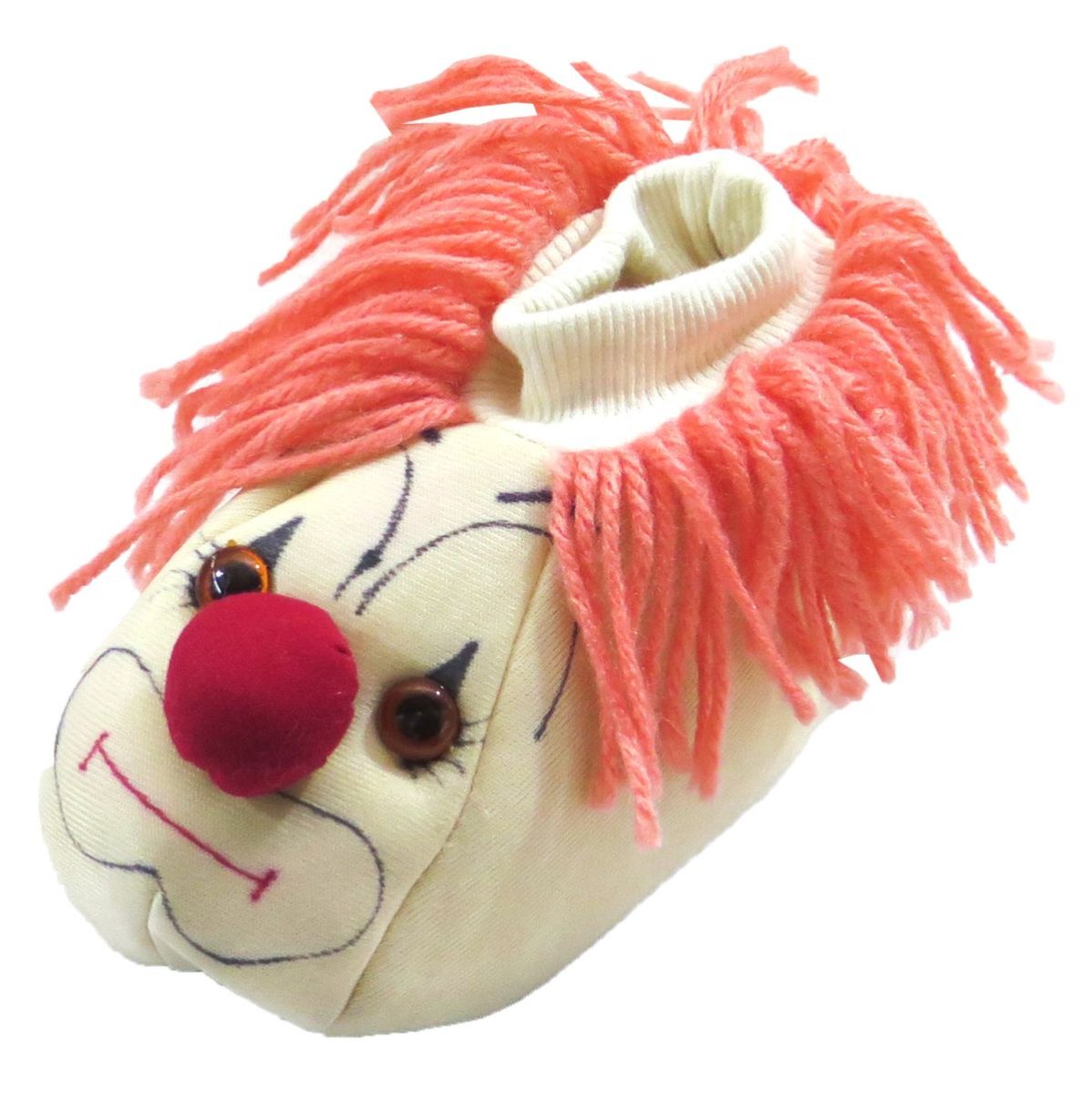 Pantufla Payaso flecos con puño e interior corderito