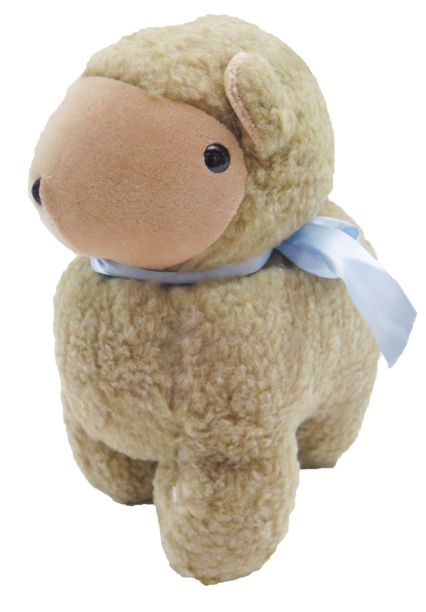 Peluche oveja con moño celeste