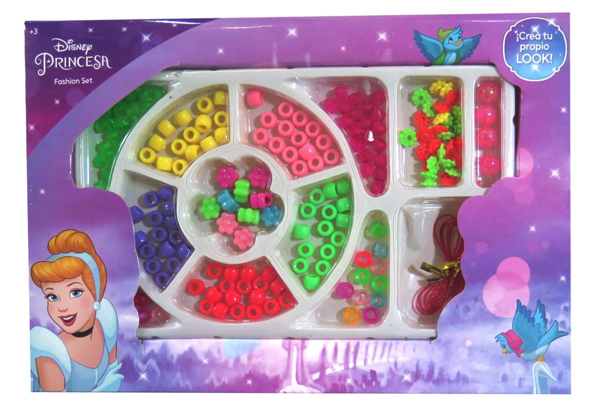 Disney Princesas Fashion Set - Para Armar Pulsera Y Collares - Set De Bijouterie