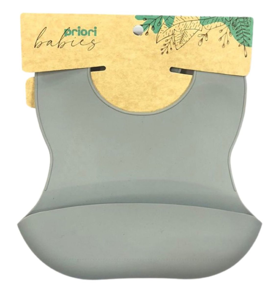Babero de Silicona Con Cuello Ajustable y Bolsillo