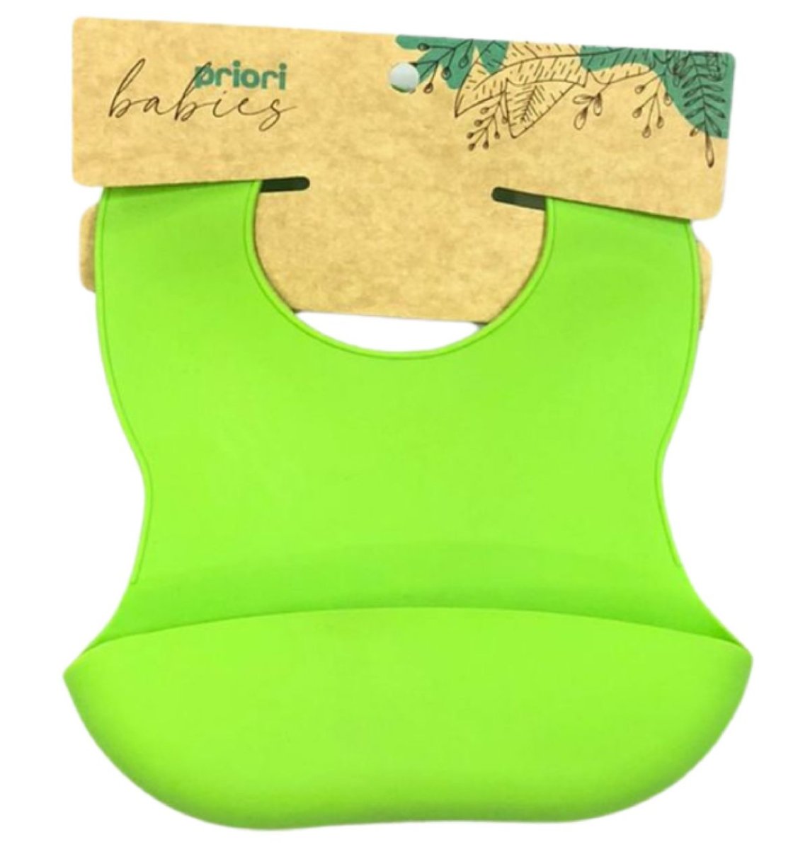 Babero de Silicona Con Cuello Ajustable y Bolsillo