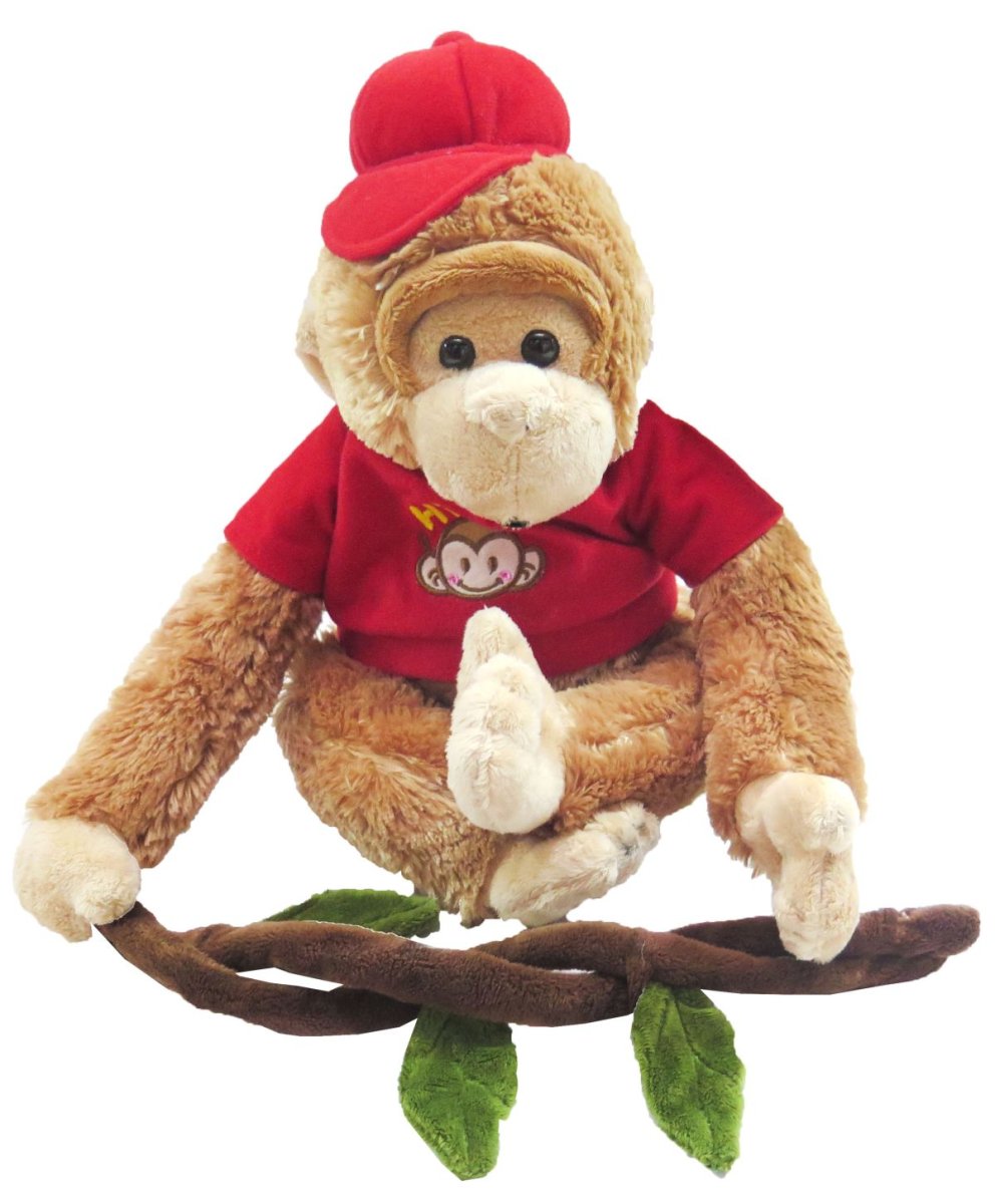 Peluche mono con mecanismo