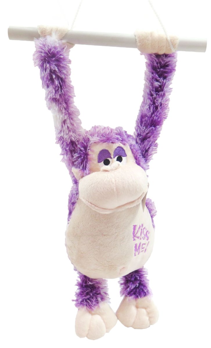 Mono Peluche colgado de manos con Sonido