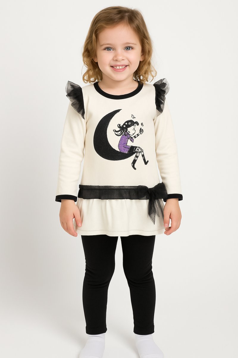 Conjunto Glamour Remera Y Calza Con Luna